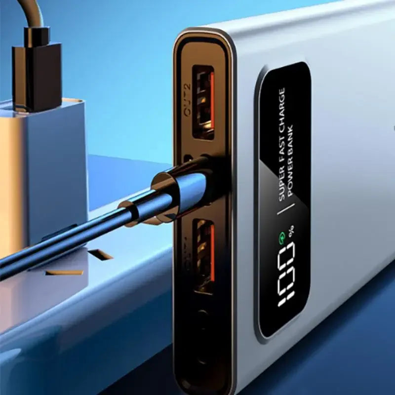 Power bank de 100.000 y 200.000 mAh 120W Carga rápida Capacidad ultragrande BaterĂa externa con pantalla digital.