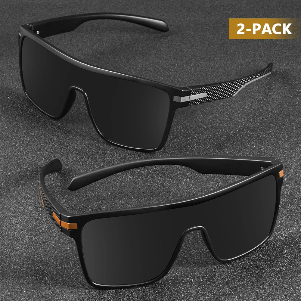 Gafas de Sol Polarizadas para Hombre y Mujer | Lentes UV400 Antirreflejo, Diseño Cuadrado Extragrande, Ideales para Conducir y Actividades al Aire Libre