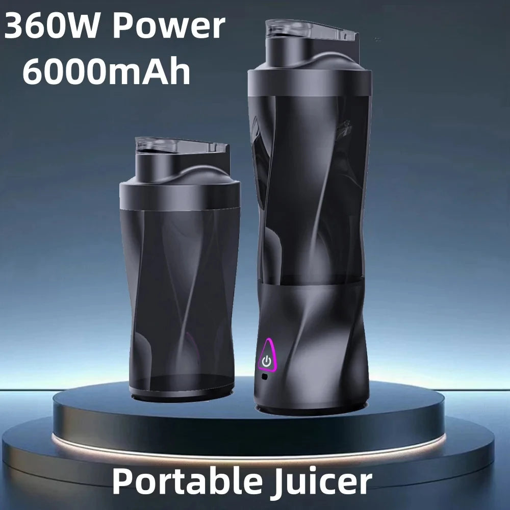 Exprimidor eléctrico portátil de frutas frescas, 700 ml, multifuncional, recargable por USB, para batidos, para exteriores