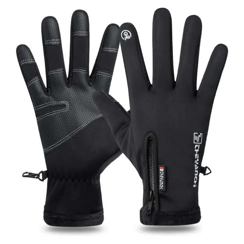 Guantes de invierno impermeables, térmicos, con pantalla táctil, térmicos, resistentes al viento, cálidos, para clima frío, para correr, deportes, senderismo, esquí.