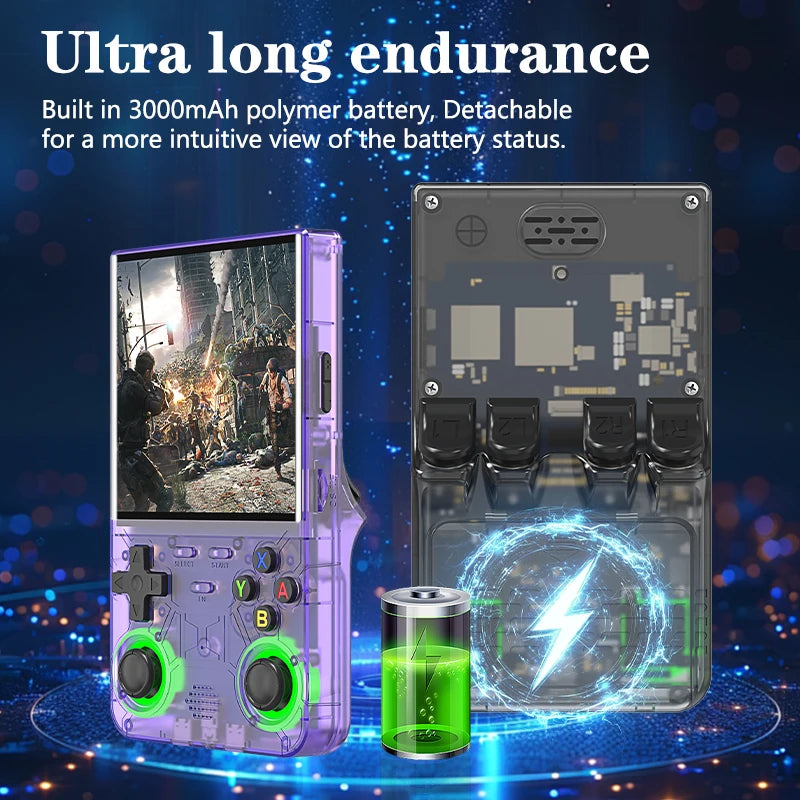 Consola portátil retro R36 Ultra, pantalla IPS de 4 pulgadas, emulador de juegos portátil, reproductor de vídeo de bolsillo, 64 GB/128 GB, más de 20 000 juegos.