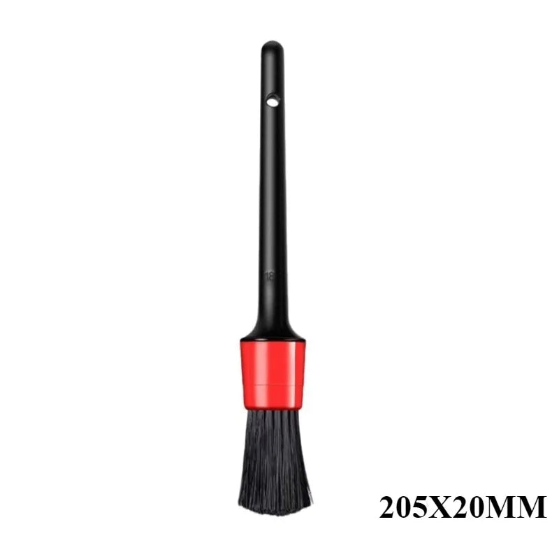 Kit de cepillos de limpieza para automóviles, cepillos de detalle automotriz para interiores de automóviles, juego de cepillos para limpiar llantas, cepillo de plástico