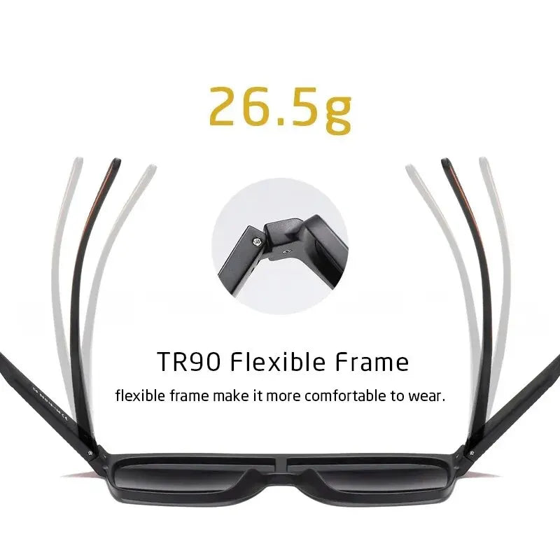Gafas de Sol Polarizadas para Hombre y Mujer | Lentes UV400 Antirreflejo, Diseño Cuadrado Extragrande, Ideales para Conducir y Actividades al Aire Libre