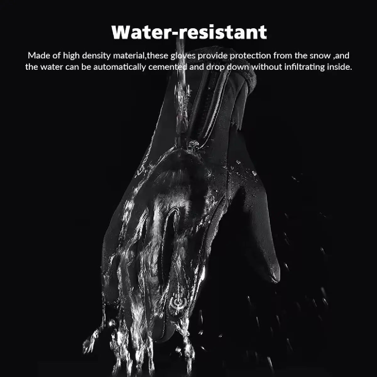 Guantes de invierno impermeables, térmicos, con pantalla táctil, térmicos, resistentes al viento, cálidos, para clima frío, para correr, deportes, senderismo, esquí.