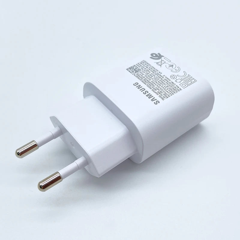 Cargador superrápido Samsung de 25 W, adaptador USB tipo C para Galaxy S24, S23, S20, S21, S22 Plus, A54, A34, Z Flip Fold 5, 6 y 4