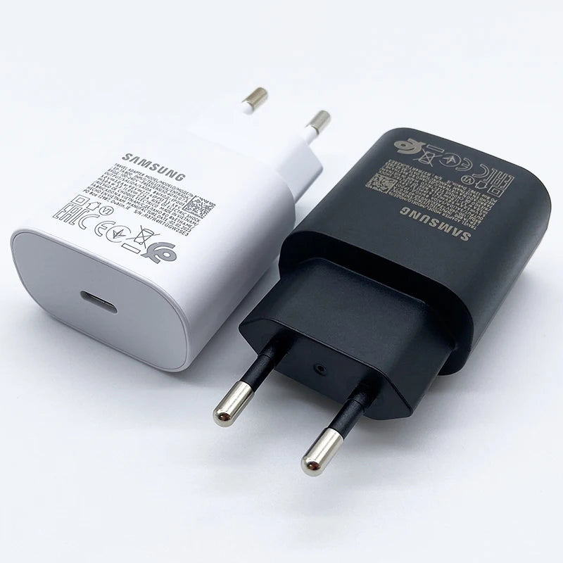 Cargador superrápido Samsung de 25 W, adaptador USB tipo C para Galaxy S24, S23, S20, S21, S22 Plus, A54, A34, Z Flip Fold 5, 6 y 4