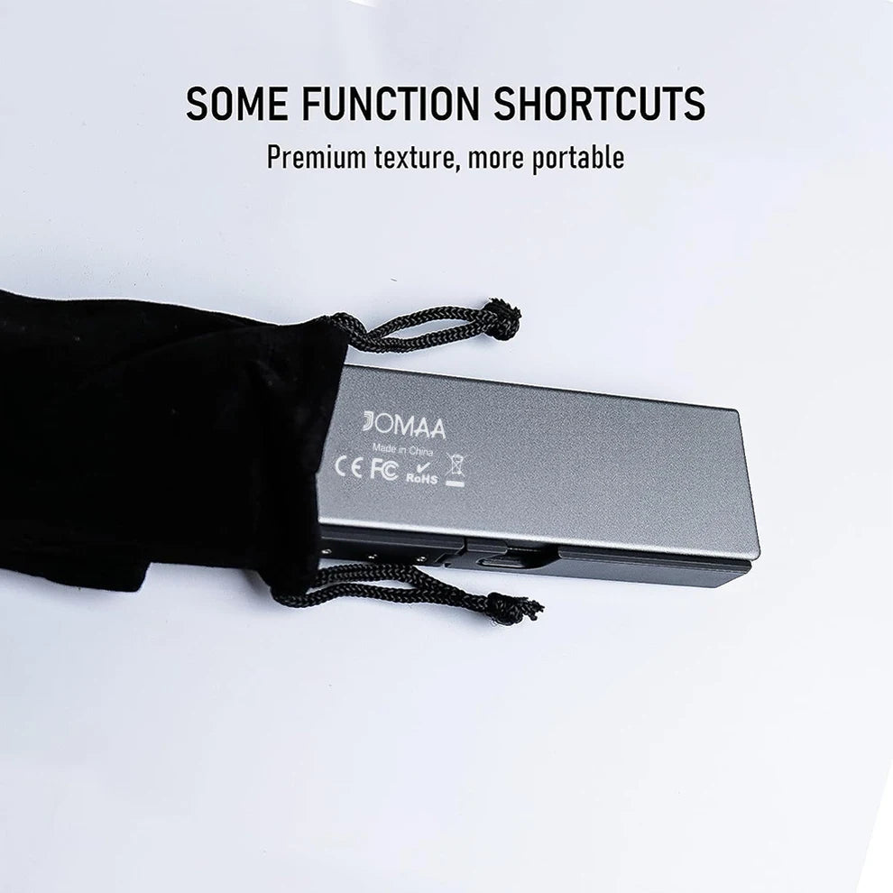 Teclado Bluetooth Plegable Recargable con Soporte para Tablet, Móvil y PC