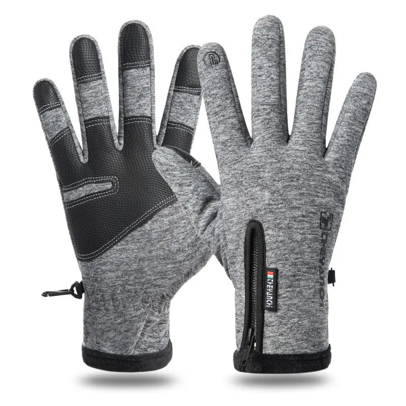 Guantes de invierno impermeables, térmicos, con pantalla táctil, térmicos, resistentes al viento, cálidos, para clima frío, para correr, deportes, senderismo, esquí.
