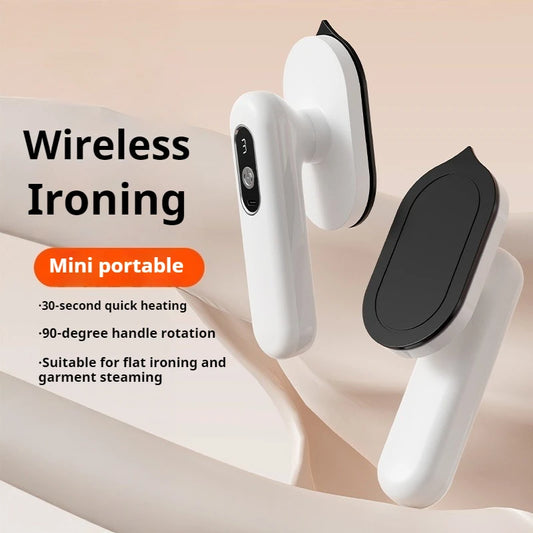 Plancha eléctrica portátil de moda para ropa, ligera, mini, recargable, para viajes, calentamiento rápido.