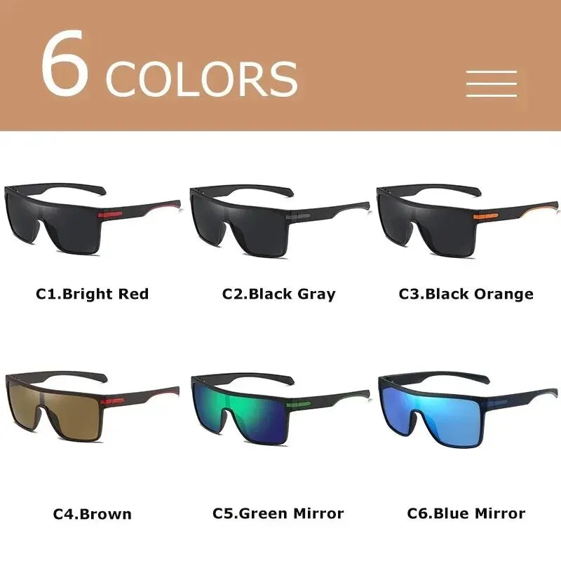 Gafas de Sol Polarizadas para Hombre y Mujer | Lentes UV400 Antirreflejo, Diseño Cuadrado Extragrande, Ideales para Conducir y Actividades al Aire Libre